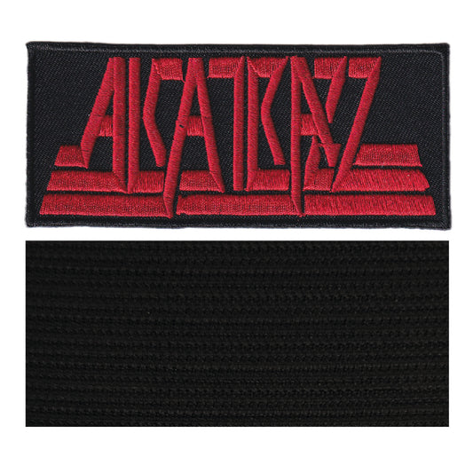 MAXIMUMPATCHES - 014M - 10 cm x 4,4 cm - Ecusson Patch Brodé Avec Scratch Cousu Au Dos + Carré Scratch A Coudre, Face Opposé 10 cm x 10 cm/Groupe Musique Métal Rock Punk Heavy Trash Blues