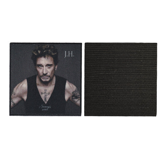 MAXIMUMPATCHES - 10 cm x 10 cm - Ecusson Patch Imprimé Avec Scratch Cousu Au Dos + Carré Scratch A Coudre, Face Opposé 10 cm x 10 cm/Groupe Musique Métal Rock Punk Heavy Trash Blues