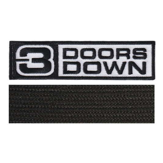 MAXIMUMPATCHES - 10 cm x 2,7 cm - Ecusson Patch Brodé Avec Scratch Cousu Au Dos + Carré Scratch A Coudre, Face Opposé 10 cm x 10 cm/Groupe Musique Métal Rock Punk Heavy Trash Blues 3 Doors Down