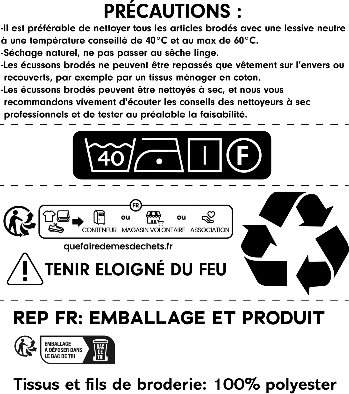 MAXIMUMPATCHES - 03 Allier - 6,5 cm x 8 cm - Ecusson Patch Brodé Avec Scratch Cousu Au Dos + Carré Scratch A Coudre, Face Opposé 10 cm x 10 cm Offert / Département Région Territoire France