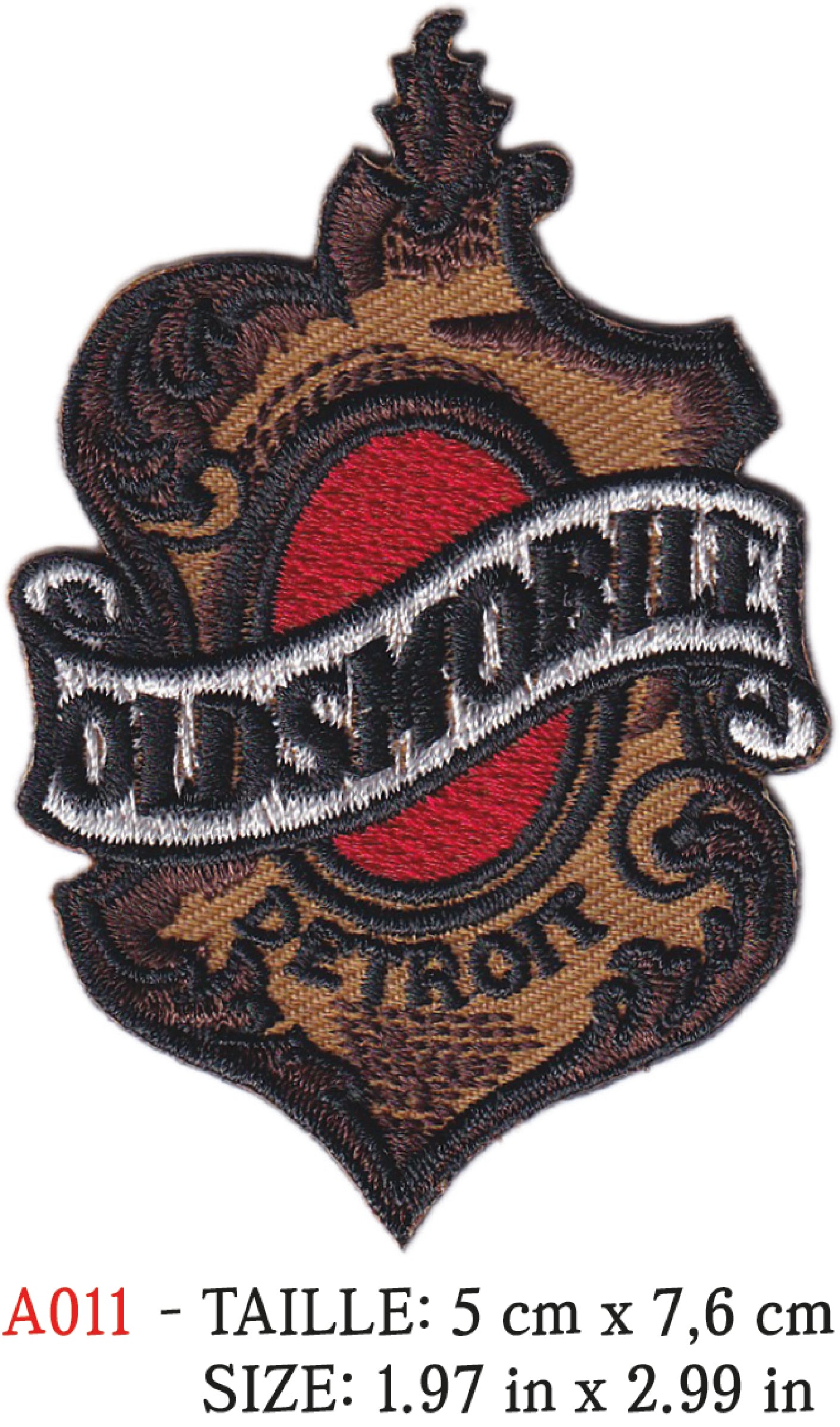 MAXIMUMPATCHES - 5 cm x 7,6 cm - Ecusson Patch Brodé Thermocollant - Ecusson Patch Brodé Thermocollant - Automobile Publicité Marque Logo Usa Oldsmobile