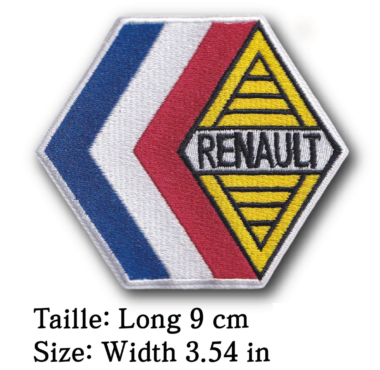 MAXIMUMPATCHES - Ecusson Patch Brodé Thermocollant - Longueur 9 cm - Automobile France