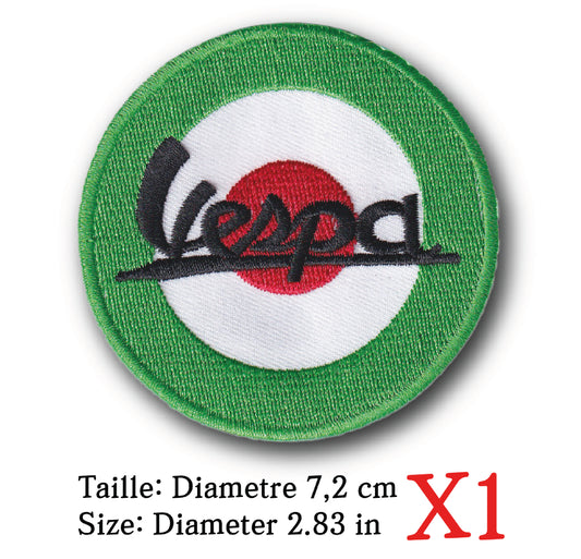 MAXIMUMPATCHES - Ecusson Patch Brodé Thermocollant - Diametre 7,2 cm - Automobile Moto Rétro Vintage