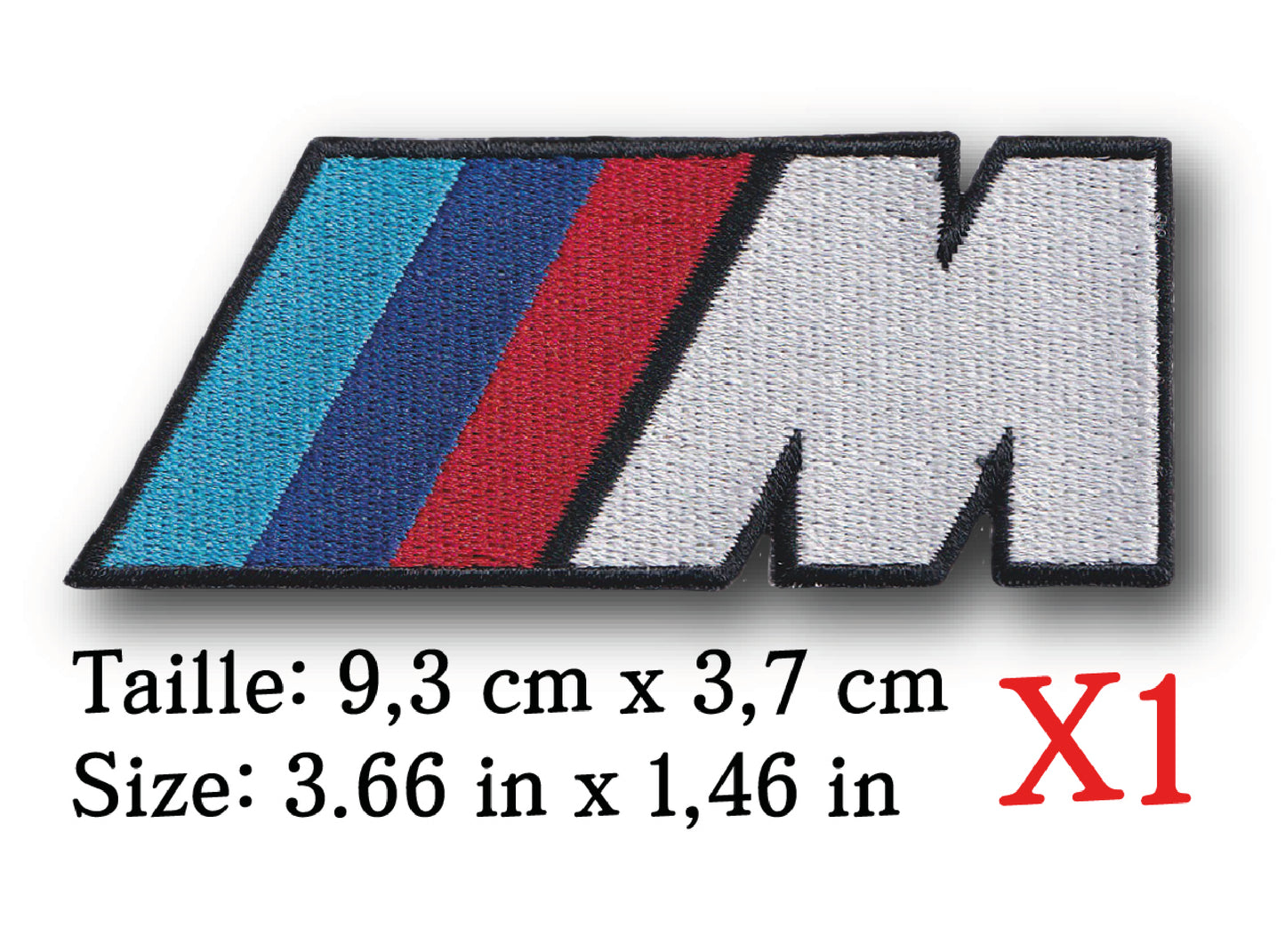 MAXIMUMPATCHES - Ecusson Patch Brodé Thermocollant - 9,3 cm x 3,7 cm - Automobile Voiture Allemande