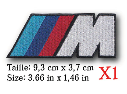 MAXIMUMPATCHES - Ecusson Patch Brodé Thermocollant - 9,3 cm x 3,7 cm - Automobile Voiture Allemande