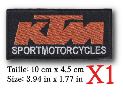 MAXIMUMPATCHES - Ecusson Patch Brodé thermocollant - 10 cm x 4,5 cm - Moto Autriche