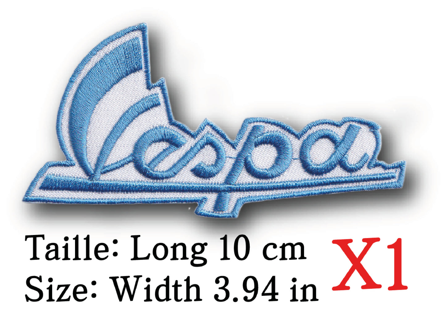 MAXIMUMPATCHES - Ecusson Patch Brodé Thermocollant - Longueur 10 cm - Scooter Vintage