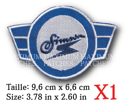 MAXIMUMPATCHES - Ecusson Patch brodé Thermocollant - 9,6 cm x 6,6 cm - Automobile Ancienne Collection Rétro Vintage