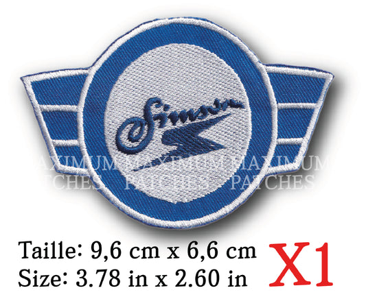 MAXIMUMPATCHES - Ecusson Patch brodé Thermocollant - 9,6 cm x 6,6 cm - Automobile Ancienne Collection Rétro Vintage