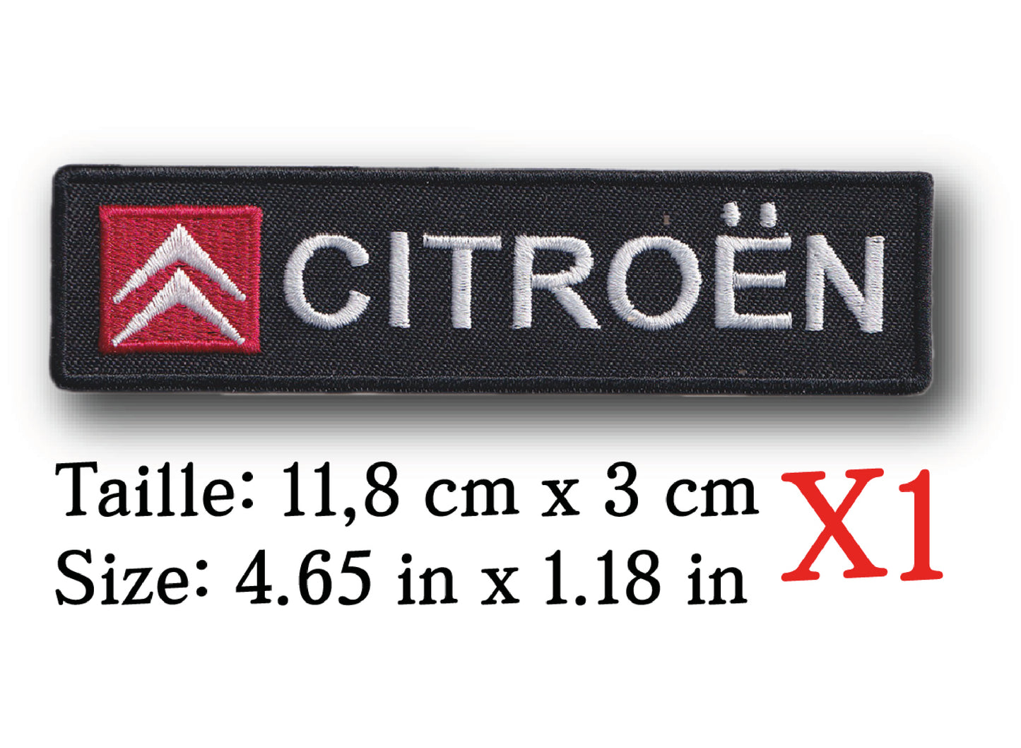 MAXIMUMPATCHES - Ecusson Patch Brodé Thermocollant - 11,8 cm x 3 cm - Automobile Moto Voiture Rétro Vintage