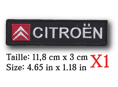MAXIMUMPATCHES - Ecusson Patch Brodé Thermocollant - 11,8 cm x 3 cm - Automobile Moto Voiture Rétro Vintage