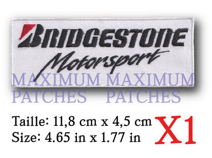 MAXIMUMPATCHES - Ecusson Patch Brodé Thermocollant - 11,8 cm x 4,5 cm - Automobile Moto Rétro Vintage