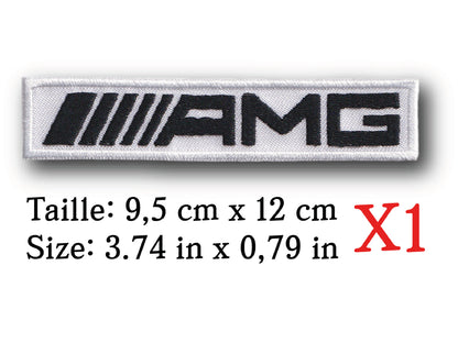 MAXIMUMPATCHES - Ecusson Patch Brodé Thermocollant - 9,5 cm x 2 cm - Automobile Moto Voiture Rétro Vintage