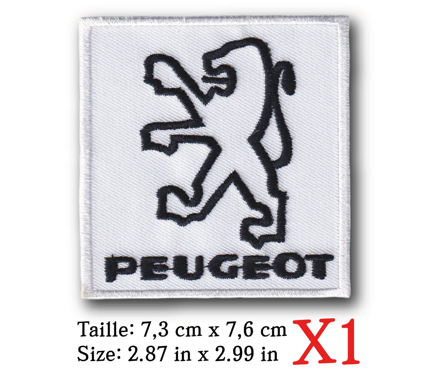 MAXIMUMPATCHES - Ecusson Patch Brodé Thermocollant - 7,3 cm x 7,6 cm - Automobile Moto Voiture Rétro Vintage