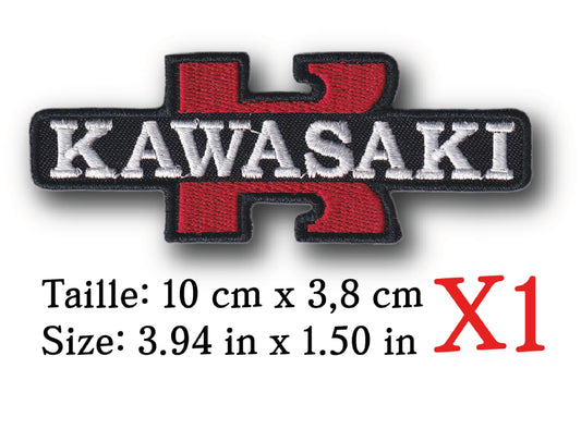 MAXIMUMPATCHES - 10 cm x 3,8 cm - Ecusson Patch Brodé Thermocollant - Automobile Publicité Marque Logo Moto Japon