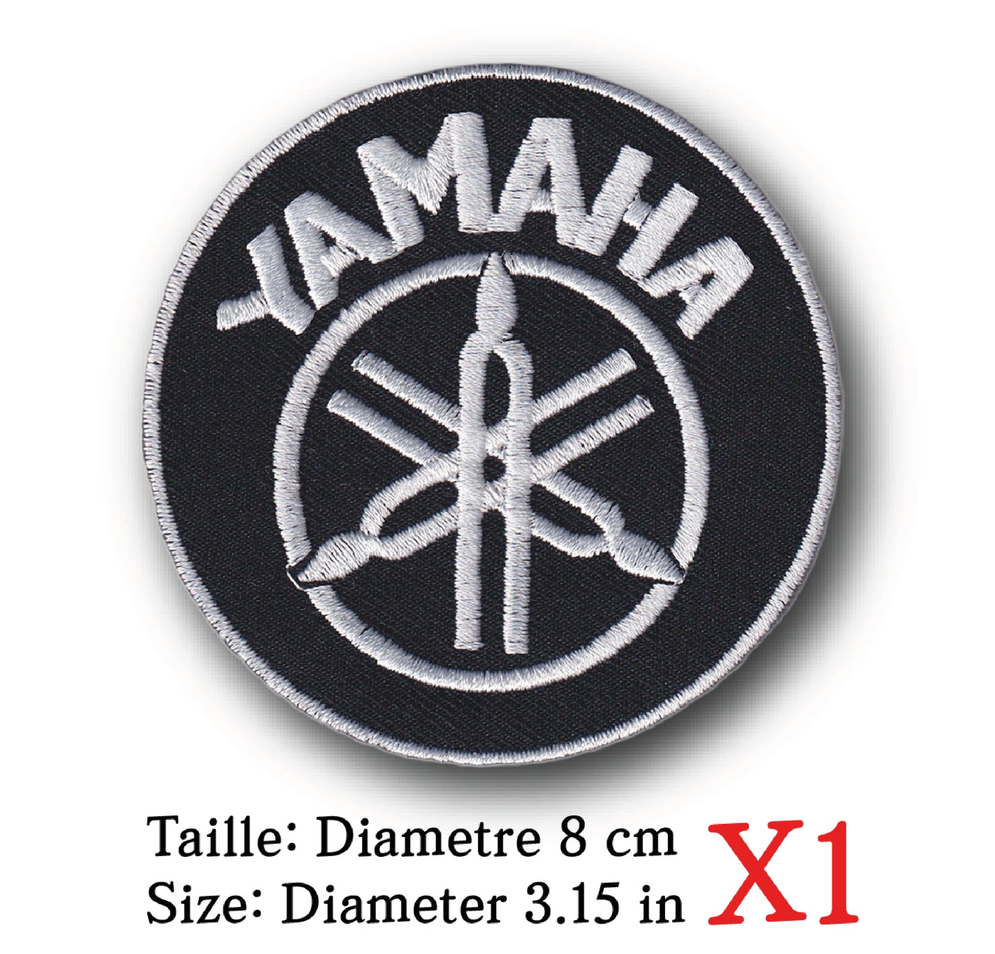 MAXIMUMPATCHES - Ecusson Patch Brodé Thermocollant - Diametre 8 cm - Moto japon