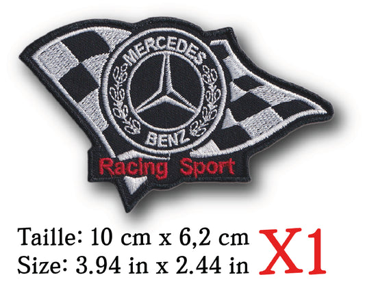 MAXIMUMPATCHES - 10 cm x 6,2 cm - Ecusson Patch Brodé Thermocollant - Automobile Publicité Marque Logo