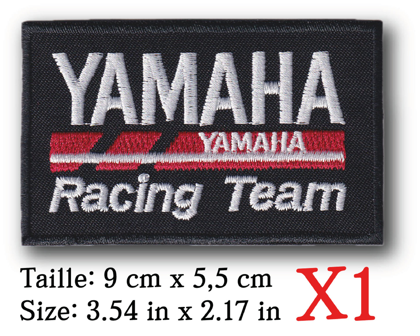 MAXIMUMPATCHES - 9 cm x 5,5 cm - Ecusson Patch Brodé Thermocollant - Moto Motocycle Publicité Marque Logo