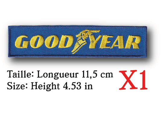 MAXIMUMPATCHES - Ecusson Patch Brodé Thermocollant - Longueur 11,5 cm - Moto Motocycle Vintage Rétro Pneumatique