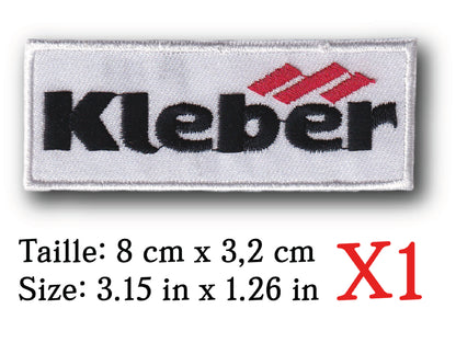 MAXIMUMPATCHES - Ecusson Patch Brodé Thermocollant - 8 cm x 3,2 cm - Automobile Moto Rétro Vintage Kléber