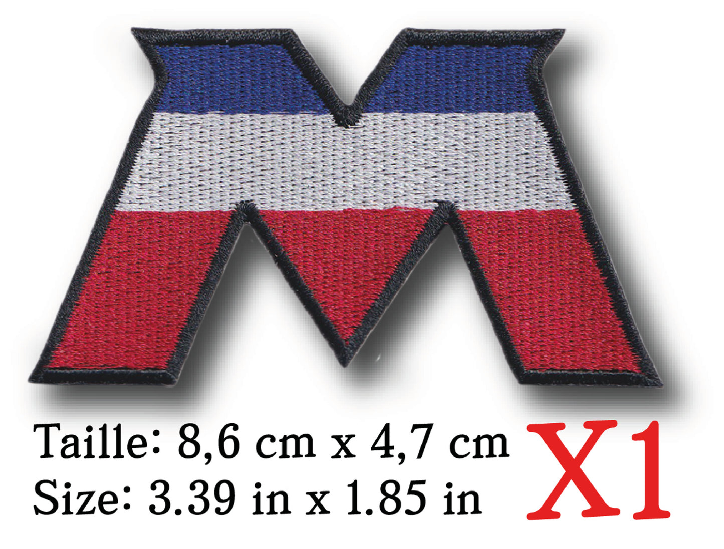 MAXIMUMPATCHES - Ecusson Patch Brodé Thermocollant - 8,6 cm x 4,7 cm - Moto Rétro Vintage Cyclomoteur Vélomoteur Combinaison Rétro Vintage Motobécane Mbk
