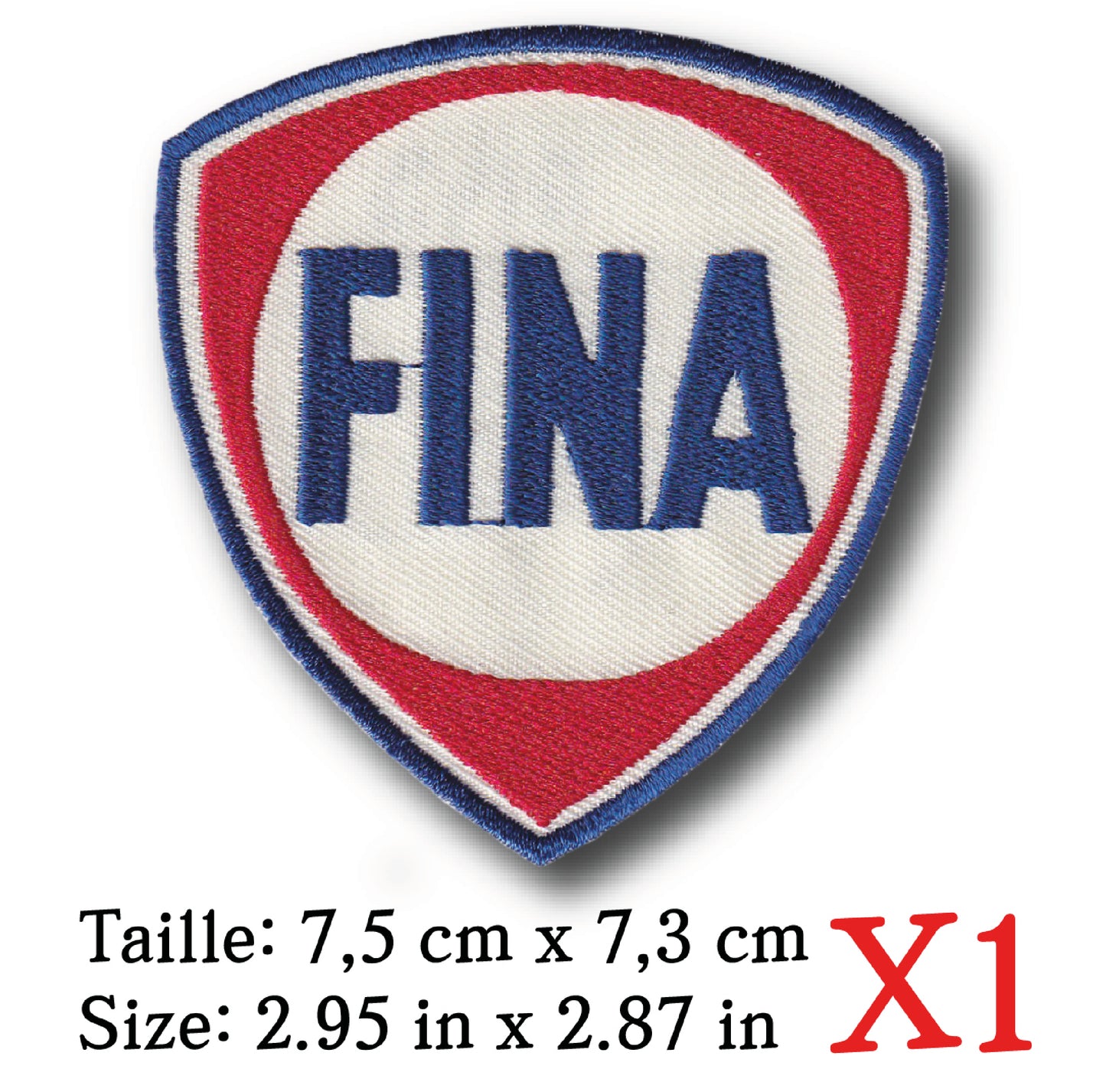 MAXIMUMPATCHES - Ecusson Patch Brodé Thermocollant - 7,5 cm x 7,3 cm - Automobile Moto Voiture Rétro Vintage Fina
