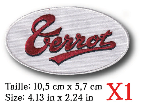 MAXIMUMPATCHES - Ecusson Patch Brodé Thermocollant - 10,5 cm x 5,7 cm - Auto Moto Rétro Vintage Terrot