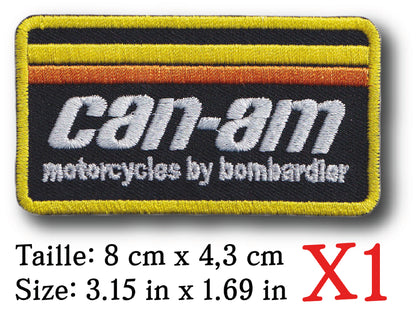 MAXIMUMPATCHES - Ecusson Patch Brodé Thermocollant - 8 cm x 4,3 cm - Automobile Moto Rétro Vintage