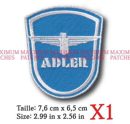 MAXIMUMPATCHES - 7,6 cm x 6,5 cm - Ecusson Patch Brodé Thermocollant - Automobile Ancienne Allemand Rétro Vintage Adler