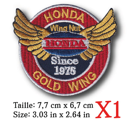 MAXIMUMPATCHES - Ecusson Patch Brodé Thermocollant - 7,7 cm x 6,7 cm - Moto Japon