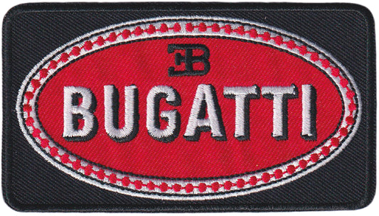 MAXIMUMPATCHES - Ecusson Patch Brodé Thermocollant - Longueur 9 cm - Automobile Moto Rétro Vintage Bugatti