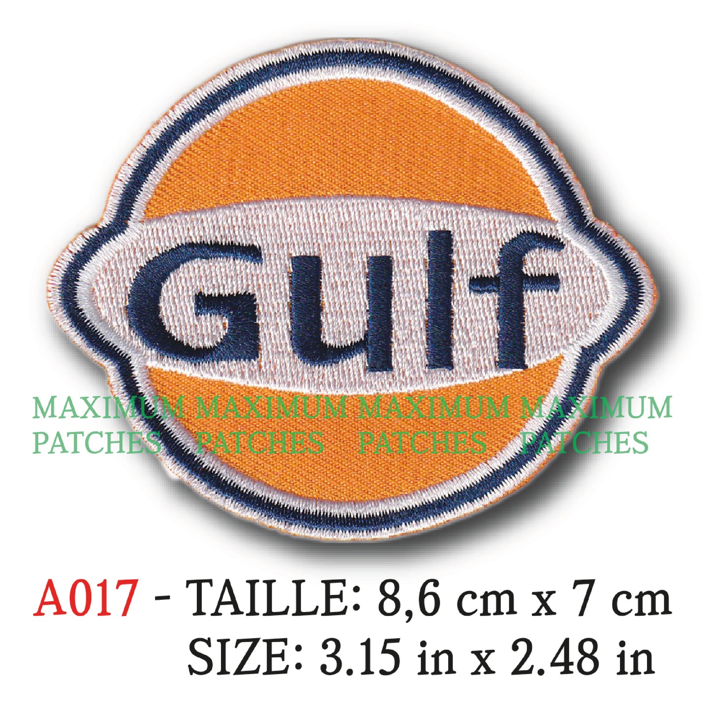 MAXIMUMPATCHES - Ecusson Patch Brodé Thermocollant - 8 cm x 6,5 cm - Automobile Moto Rétro Vintage