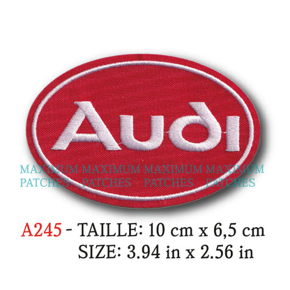 MAXIMUMPATCHES - Ecusson Patch Brodé Thermocollant - 10 cm x 6,5 cm - Automobile Voiture Allemande Rétro Vintage