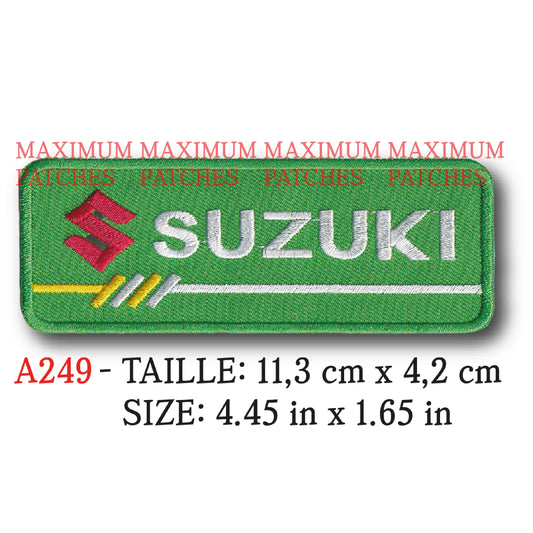 MAXIMUMPATCHES - 11,3 cm x 4,2 cm - Ecusson Patch Brodé Thermocollant - Moto Japon Rétro Vintage