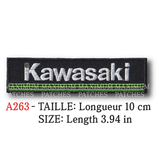 MAXIMUMPATCHES - Ecusson Patch Brodé Thermocollant - Longueur: 10 cm - Moto Japon Rétro Vintage