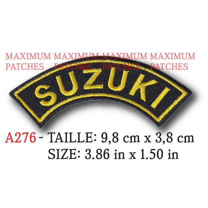 MAXIMUMPATCHES - 9,8 cm x 3,8 cm - Ecusson Patch Brodé Thermocollant - Moto Japon Rétro Vintage Logo