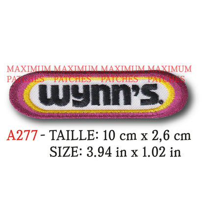 MAXIMUMPATCHES - 10 cm x 2,6 cm - Ecusson Patch Brodé Thermocollant - Additif Lubrifiant Automobile Moto France