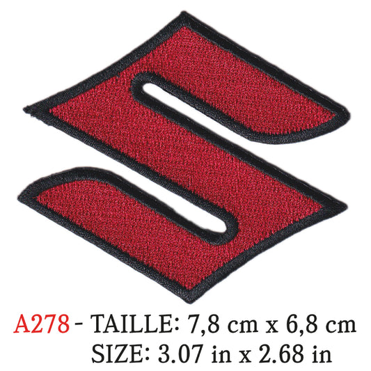 MAXIMUMPATCHES - 7,8 cm x 6,8 cm - Ecusson Patch Brodé Thermocollant - Moto Japon Rétro Vintage Logo