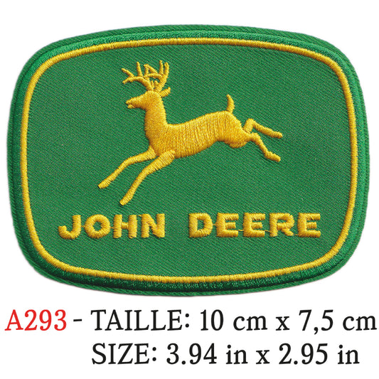 MAXIMUMPATCHES - 10 cm x 7,5 cm - Ecusson Patch Brodé Thermocollant - Tracteur Usa Moissonneuse Rétro Vintage