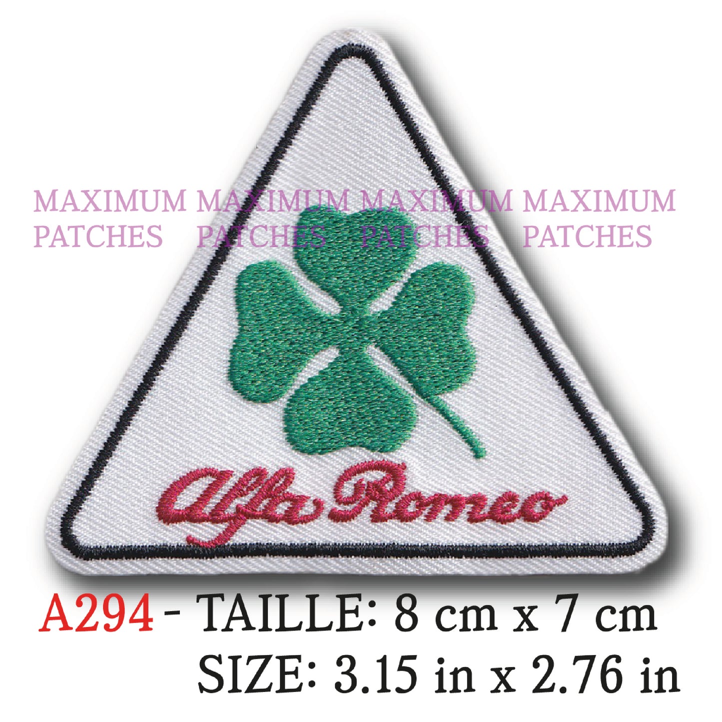 MAXIMUMPATCHES - Ecusson Patch Brodé Thermocollant - 8 cm x 7 cm - Automobile Italien Rétro Vintage