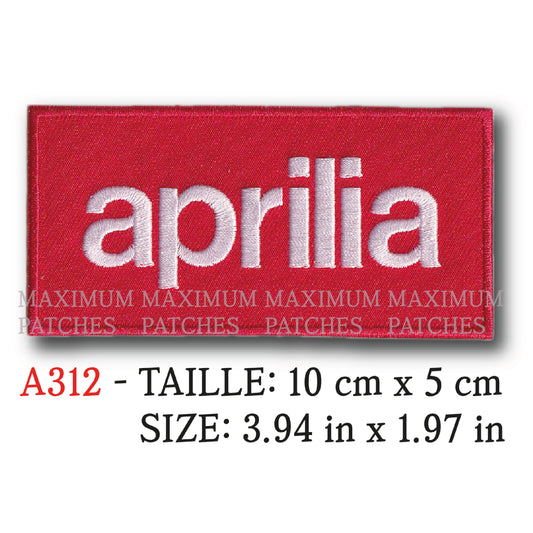 MAXIMUMPATCHES - 10 cm x 5 cm - Ecusson Patch Brodé Thermocollant - Moto Scooter Italie Publicité Rétro Vintage