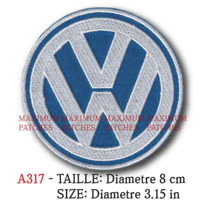 MAXIMUMPATCHES - Ecusson Patch Brodé Thermocollant - Diamètre: 7,8 cm - Automobile Allemagne