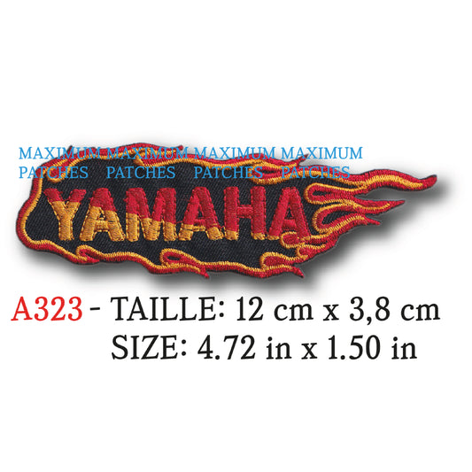 MAXIMUMPATCHES - Ecusson Patch Brodé Thermocollant - 12 cm x 3,8 cm - Moto Japon Rétro Vintage