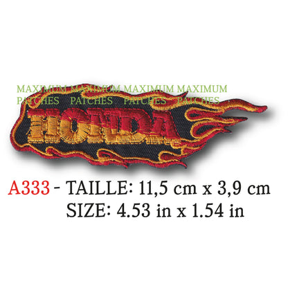 MAXIMUMPATCHES - 11,5 cm x 3,9 cm - Ecusson Patch Brodé Thermocollant - Moto Japon Rétro Vintage