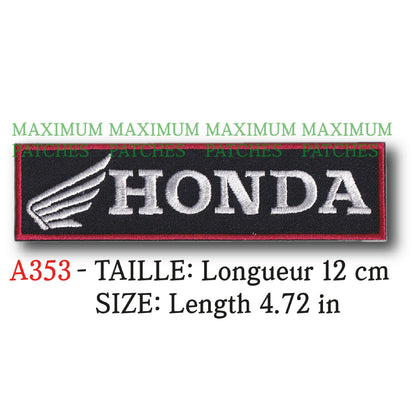 MAXIMUMPATCHES - Longueur 12 cm - Ecusson Patch Brodé Thermocollant - Moto Japon Marque Logo Rétro Vintage