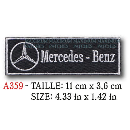 MAXIMUMPATCHES - Ecusson Patch Brodé Thermocollant - 11 cm x 3,6 cm - Automobile Voiture Allemand