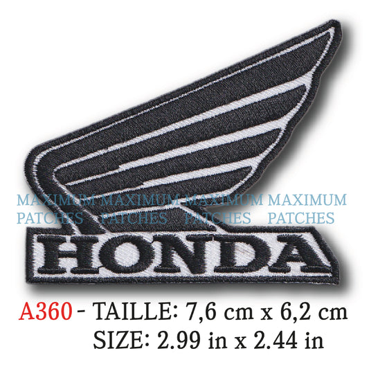 MAXIMUMPATCHES - 7,6 cm x 6,2 cm - Ecusson Patch Brodé Thermocollant - Moto Japon Rétro Vintage