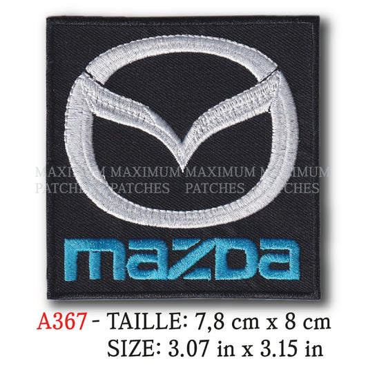 MAXIMUMPATCHES - 7,8 cm x 8 cm - Ecusson Patch Brodé Thermocollant - Automobile Japon Marque Logo Rétro Vintage