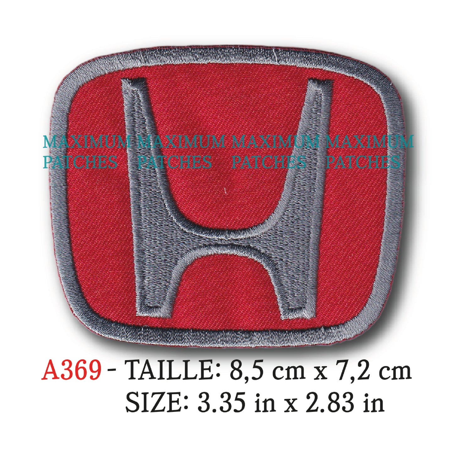 MAXIMUMPATCHES - 8,5 cm x 7,2 cm - Ecusson Patch Brodé Thermocollant - Automobile Japon Marque Logo Rétro Vintage