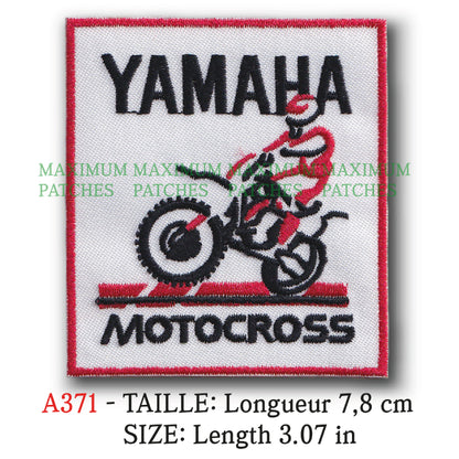 MAXIMUMPATCHES - Longueur 7,8 cm - Ecusson Patch Brodé Thermocollant - Moto Japon Marque Logo Rétro Vintage